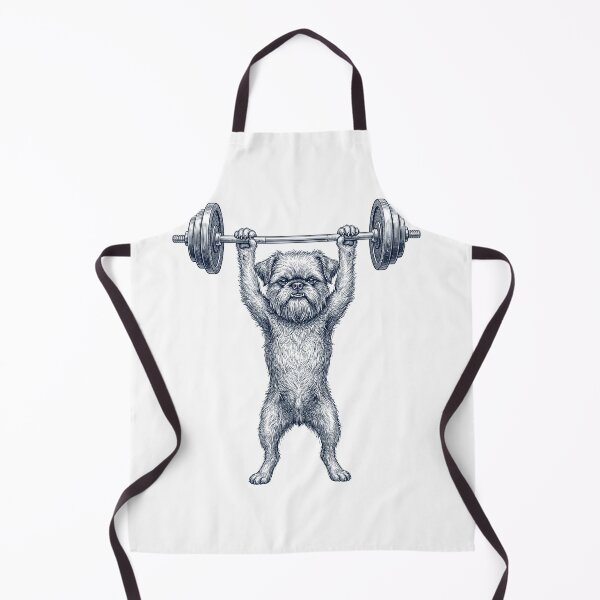 Artikelvorschau, Vintage Brüsseler Griffon Gewichtheben Kreuzheben Fitnessstudio Hundeliebhaber entworfen und verkauft von DoodleTortle.