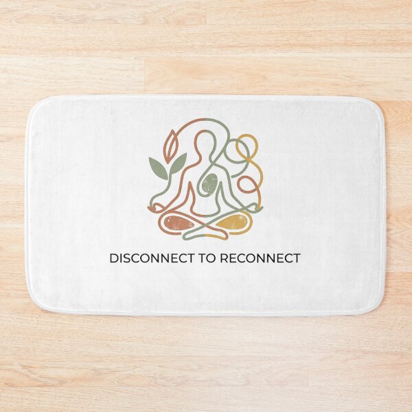 Item preview, Disconnect to Reconnect - Minimalist Mindful Line Art designed and sold by MiaStyleStudio.