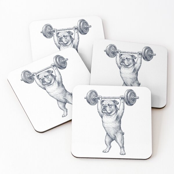 Artikelvorschau, Vintage Bulldogge Gewichtheben Kreuzheben Fitnessstudio Hundeliebhaber entworfen und verkauft von DoodleTortle.