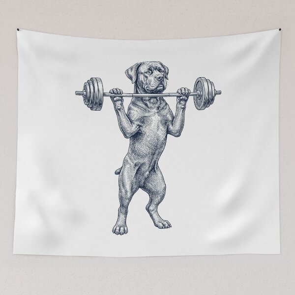 Item preview, Vintage Cane Corso Weightlifting Deadlift Gym Dog Lover designed and sold by DoodleTortle.