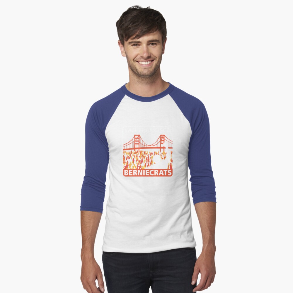SF Berniecrats Baseball ¾ Sleeve T-Shirt