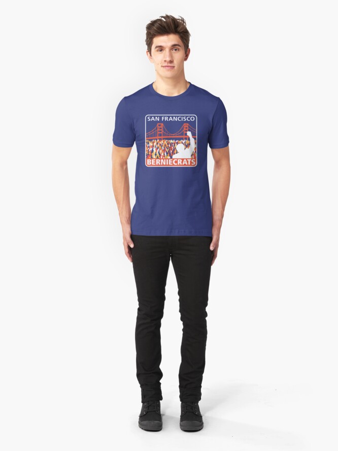 Alternate view of SF Berniecrats Slim Fit T-Shirt