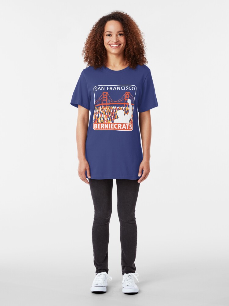 Alternate view of SF Berniecrats Slim Fit T-Shirt