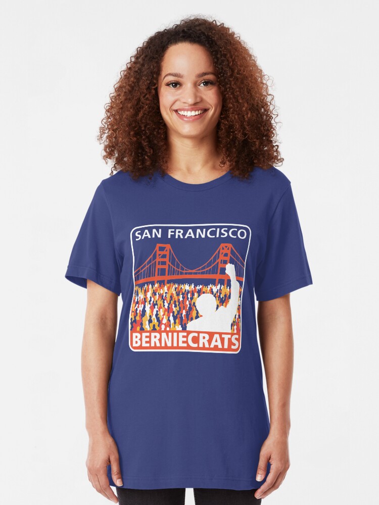 Alternate view of SF Berniecrats Slim Fit T-Shirt