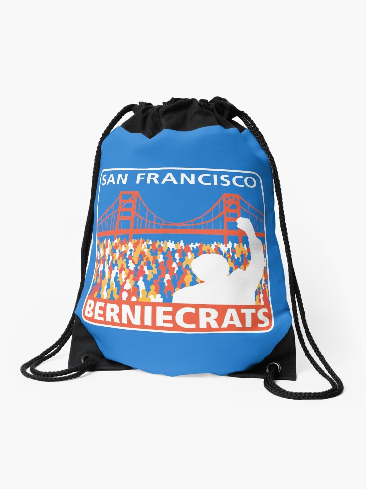Thumbnail 1 of 3, Drawstring Bag, SF Berniecrats designed and sold by techmaz.
