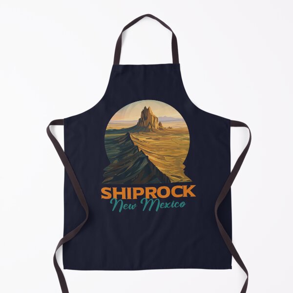 Item preview, Shiprock New Mexico Monument Retro Desert Badge Art designed and sold by LinaValearte.