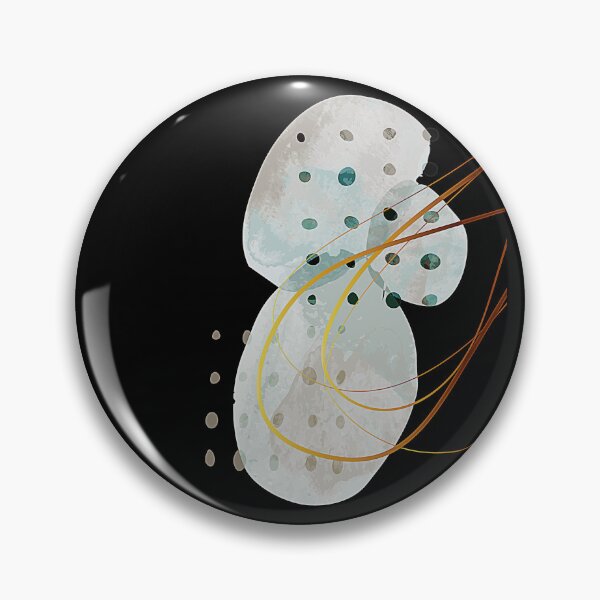 Item preview, Abstract Watercolor Shapes with Golden Lines designed and sold by Creatby7030.