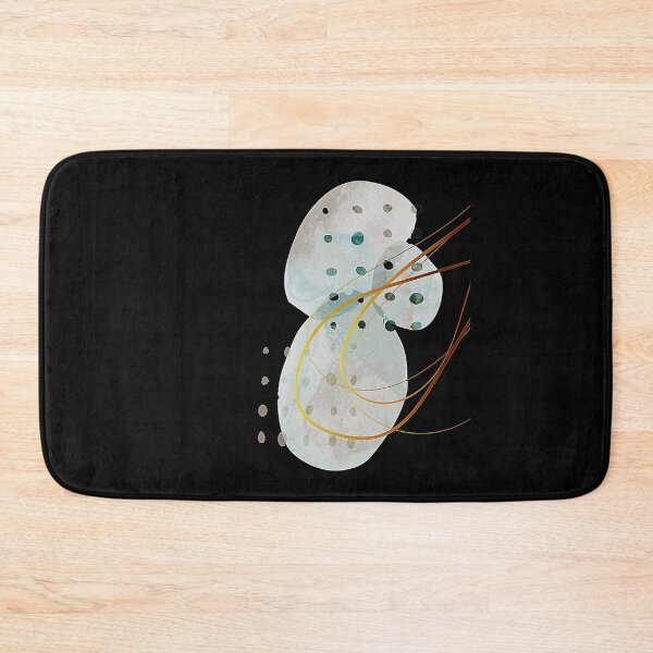 Item preview, Abstract Watercolor Shapes with Golden Lines designed and sold by Creatby7030.