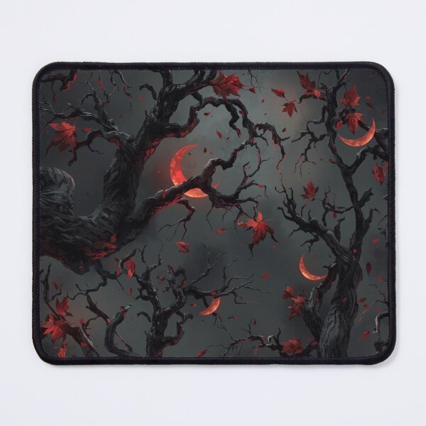 Item preview, Embrace of the Shadow Woods - Dark Forest & Blood Moon Pattern designed and sold by kabucino.