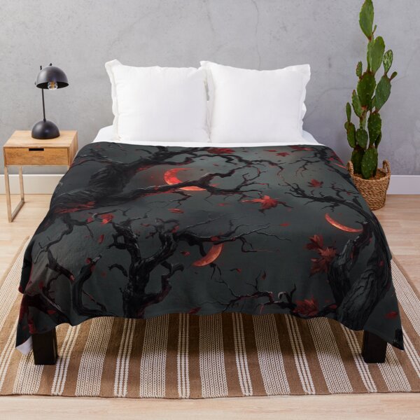 Item preview, Embrace of the Shadow Woods - Dark Forest & Blood Moon Pattern designed and sold by kabucino.