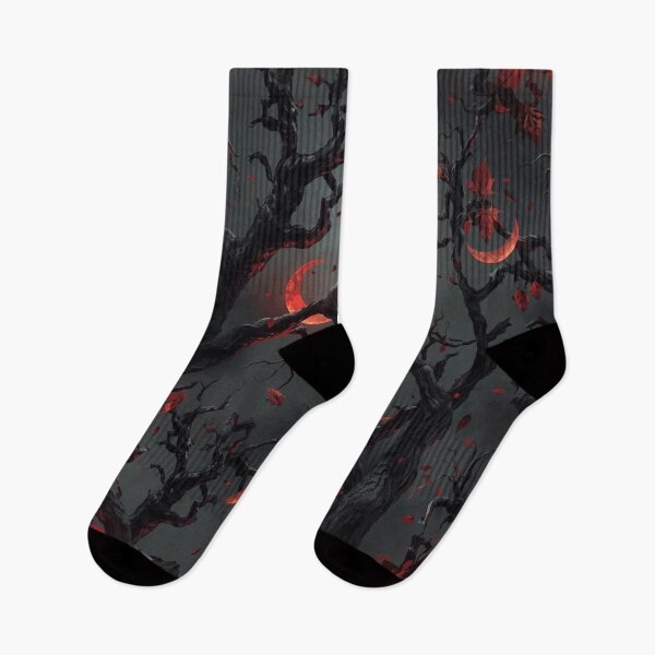 Item preview, Embrace of the Shadow Woods - Dark Forest & Blood Moon Pattern designed and sold by kabucino.