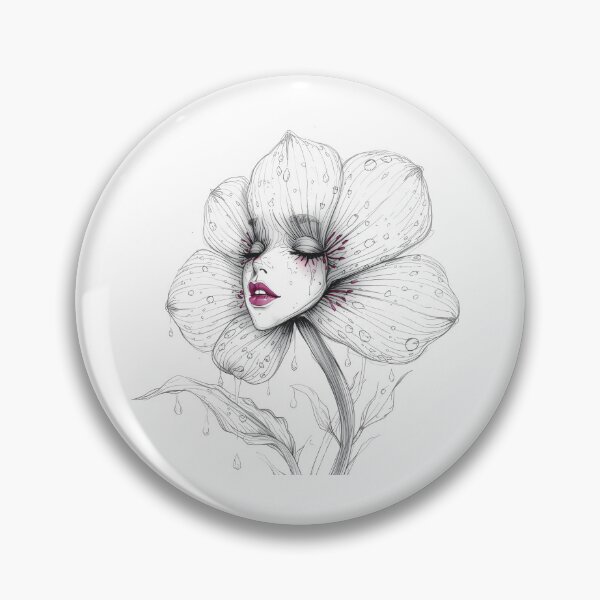 Item preview, Pretty Flower Face  designed and sold by silviaol.