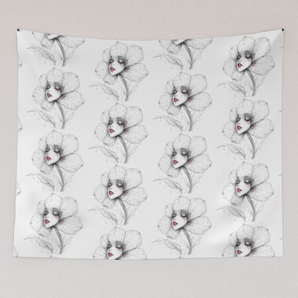 Item preview, Pretty Flower Face  designed and sold by silviaol.