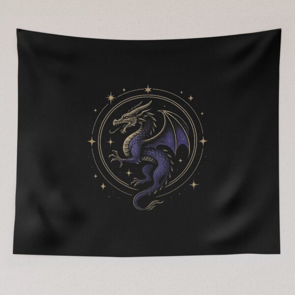 Item preview, Celestial Dragon Fantasy Design, Cosmic Dragon Shirt, Galaxy Mythical Beast, Space Dragon Art, RPG DnD Legendary Creature, Stardust Dragon Gift designed and sold by Typologystudios.