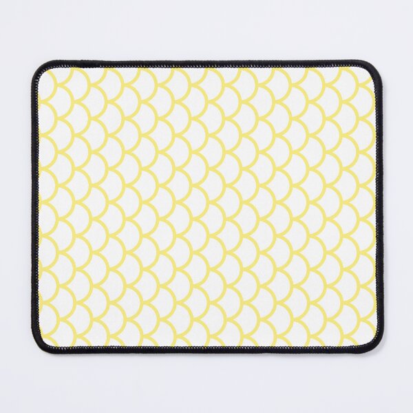 Item preview, White And Yellow Fish Scales Pattern designed and sold by pattern-archive.