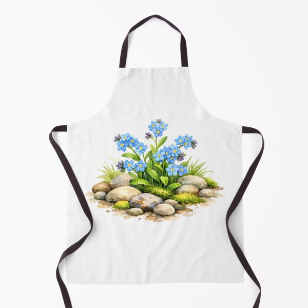 Item preview, Watercolor Forget Me Not Flowers designed and sold by silviaol.