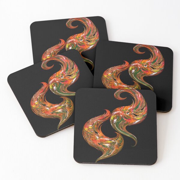 Item preview, Abstract Fluid Swirl – Vibrant Acrylic Pour Style | Bold Color Motion Art designed and sold by BigBobInk.