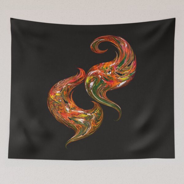 Item preview, Abstract Fluid Swirl – Vibrant Acrylic Pour Style | Bold Color Motion Art designed and sold by BigBobInk.