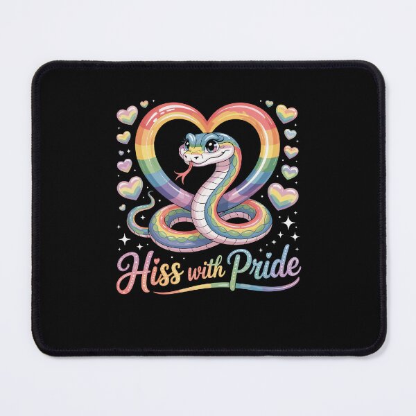 Item preview, Hiss with Pride Rainbow Snake LGBTQ LGBT designed and sold by Dressed For  Duty.