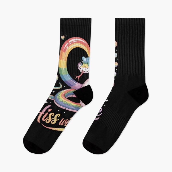 Item preview, Hiss with Pride Rainbow Snake LGBTQ LGBT designed and sold by Dressed For  Duty.