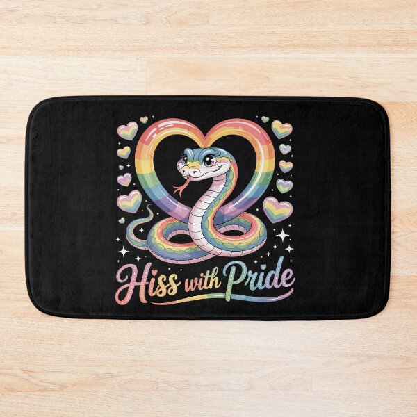 Item preview, Hiss with Pride Rainbow Snake LGBTQ LGBT designed and sold by Dressed For  Duty.