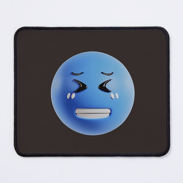 Item preview, 3D Blue Nervous Emoji with Sweating Face designed and sold by Creatby7030.