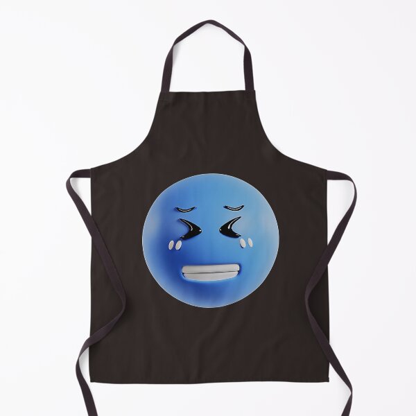 Item preview, 3D Blue Nervous Emoji with Sweating Face designed and sold by Creatby7030.