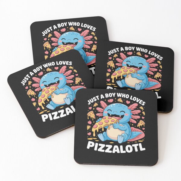 Item preview, Just A Boy Who Loves Pizzalotl Axolotl Fast Food Lover designed and sold by Dressed For  Duty.