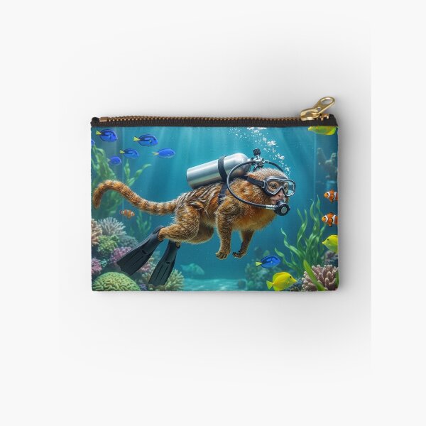 Item preview, Adorable Pygmy Marmoset Scuba Dives in Exotic Aquarium designed and sold by Tridentulus.