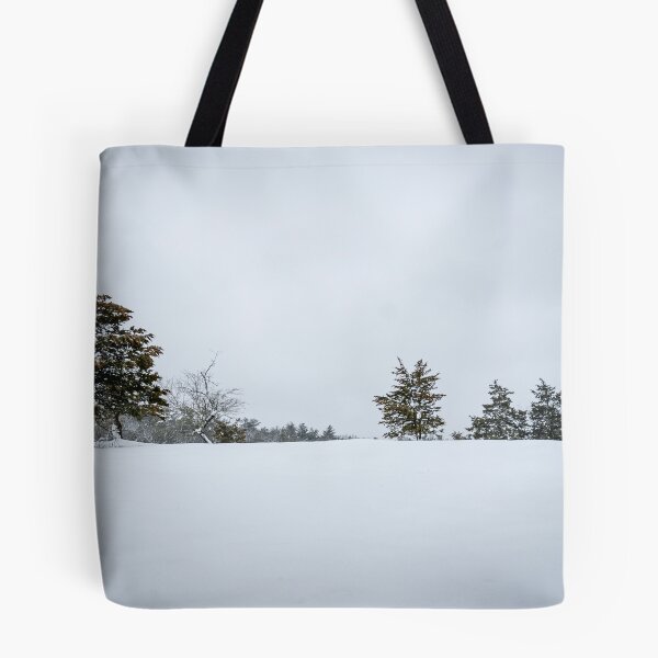 Item preview, Natick Audubon Winter Snow Treeline Massachusetts Minimalist Landscape designed and sold by MDCCo.