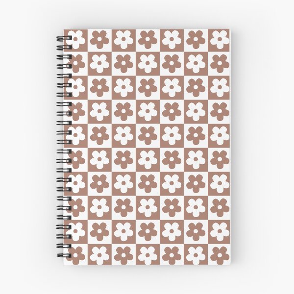 Item preview, Terracotta Checkerboard Daisy Pattern | Muted Clay Retro Flower Checker |  Classic Rust Blossom Checkerboard | Pastel Gingham Floral Pattern Terracotta | Groovy 70s Clay Daisy Floral designed and sold by VivaFy.