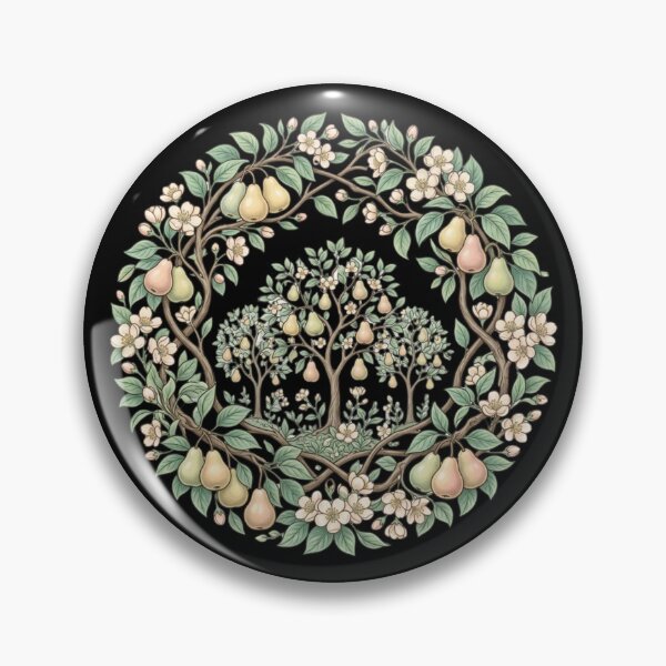Item preview, Vintage Pear Orchard Valley Illustration designed and sold by MoonSoul Studio.