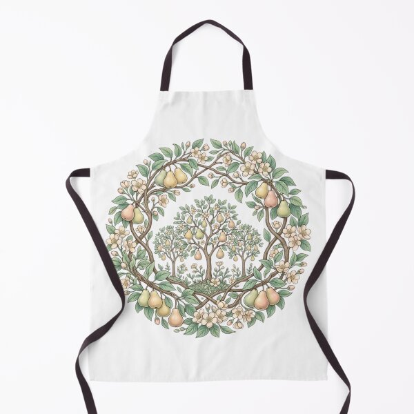 Item preview, Vintage Pear Orchard Valley Illustration designed and sold by MoonSoul Studio.