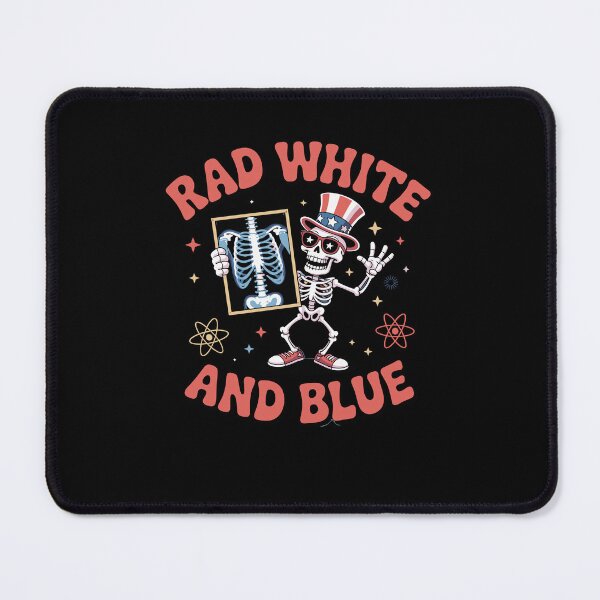 Item preview, Rad White And Blue Skeleton Radiology Patriotic designed and sold by Dressed For  Duty.