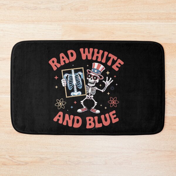 Item preview, Rad White And Blue Skeleton Radiology Patriotic designed and sold by Dressed For  Duty.