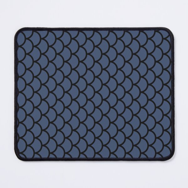 Item preview, Blue And Black Fish Scales Pattern designed and sold by pattern-archive.