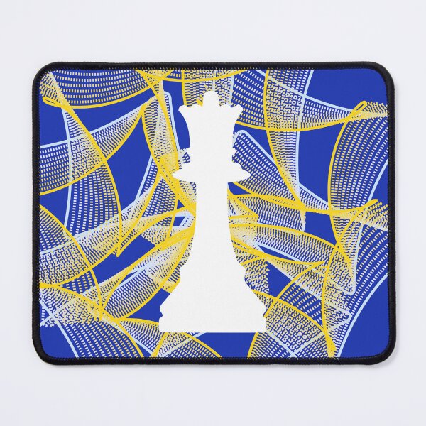 Item preview, White Chess Queen on Powerful Charming Ribbon designed and sold by Shapes-Mania.
