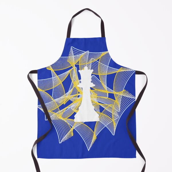 Item preview, White Chess Queen on Powerful Charming Ribbon designed and sold by Shapes-Mania.