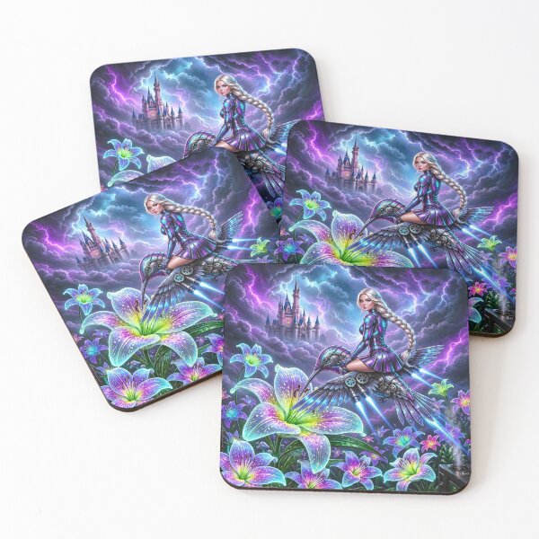 Item preview, Cyber-Fantasy Hummingbird Rider designed and sold by MagicMood Creations.