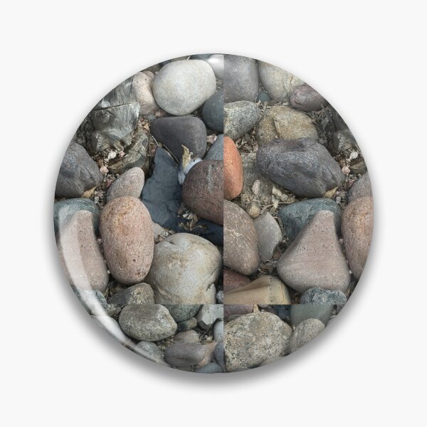 Item preview, Smooth River Rocks Surrounding a Weathered Stump designed and sold by Salt Sea and Stone.