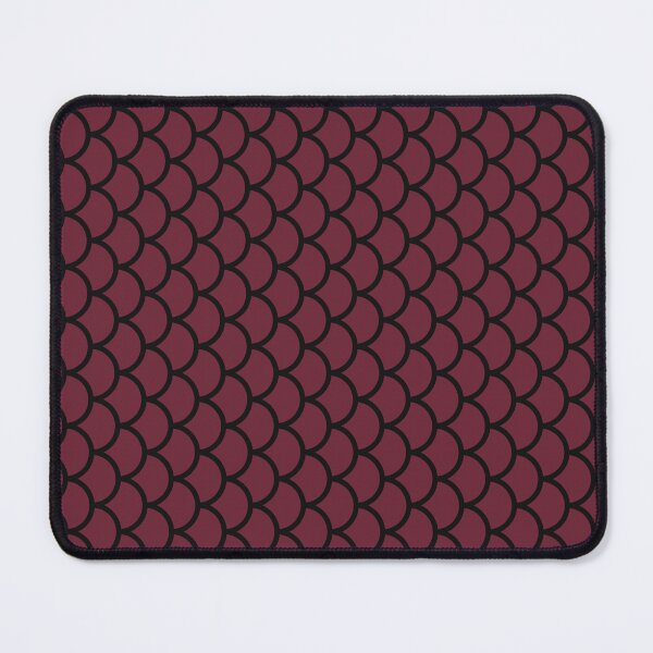 Item preview, Burgundy And Black Fish Scales Pattern designed and sold by pattern-archive.