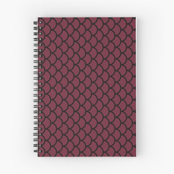 Item preview, Burgundy And Black Fish Scales Pattern designed and sold by pattern-archive.