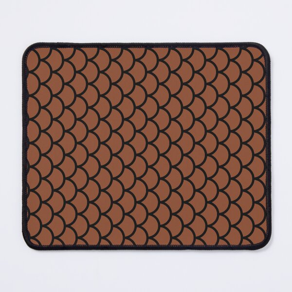 Item preview, Copper And Black Fish Scales Pattern designed and sold by pattern-archive.