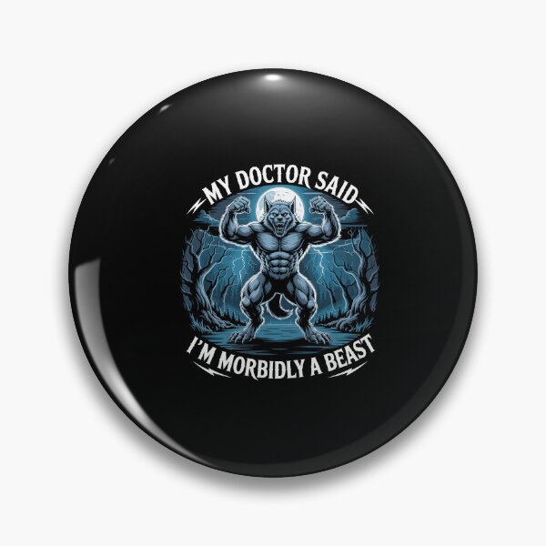 Item preview, My Doctor Said I’m Morbidly A Beast Alpha Wolf Meme designed and sold by Dressed For  Duty.