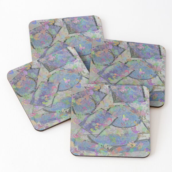 Item preview, discombobulated oil slick colorful geometric abstract design designed and sold by SmashingDeals.