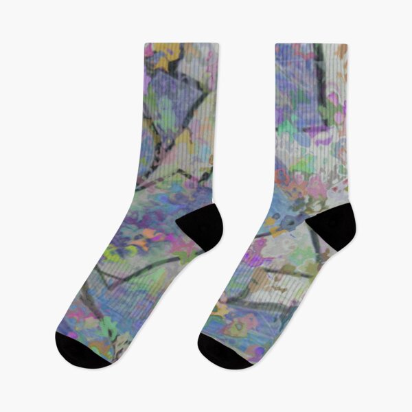 Item preview, discombobulated oil slick colorful geometric abstract design designed and sold by SmashingDeals.