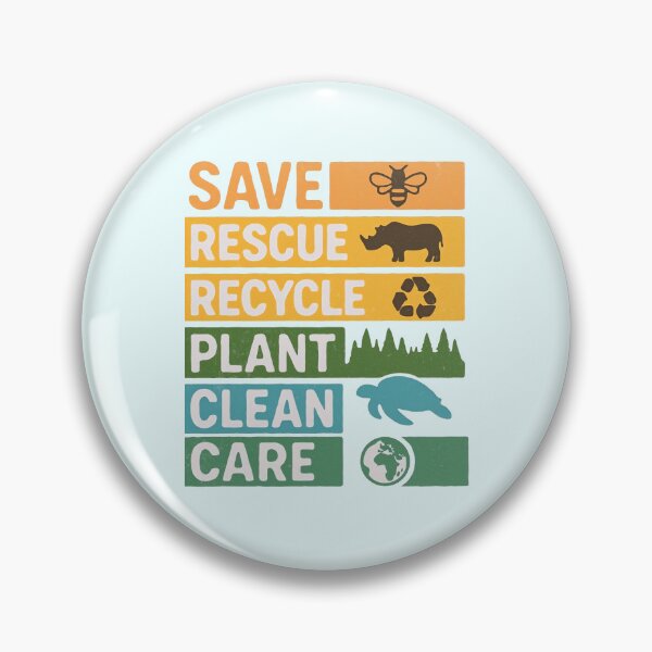 Item preview, Save Rescue Recycle Plant Clean Care – Eco Lifestyle Design designed and sold by PosterFuel.