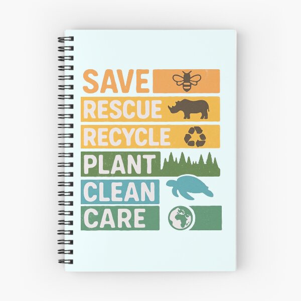 Item preview, Save Rescue Recycle Plant Clean Care – Eco Lifestyle Design designed and sold by PosterFuel.