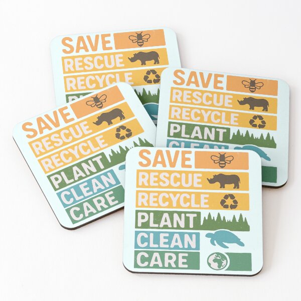 Item preview, Save Rescue Recycle Plant Clean Care – Eco Lifestyle Design designed and sold by PosterFuel.
