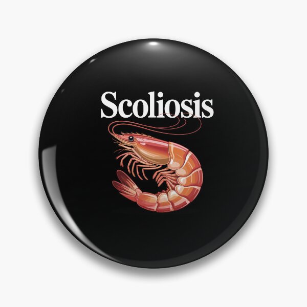 Item preview, Scoliosis Awareness Spine Curvature Spinal Shrimp designed and sold by Dressed For  Duty.